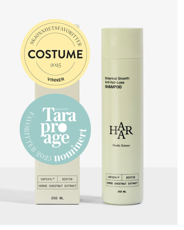 HAAR Botanical Growth Anti Hair-Loss Shampoo vinner av Costume Beauty awards